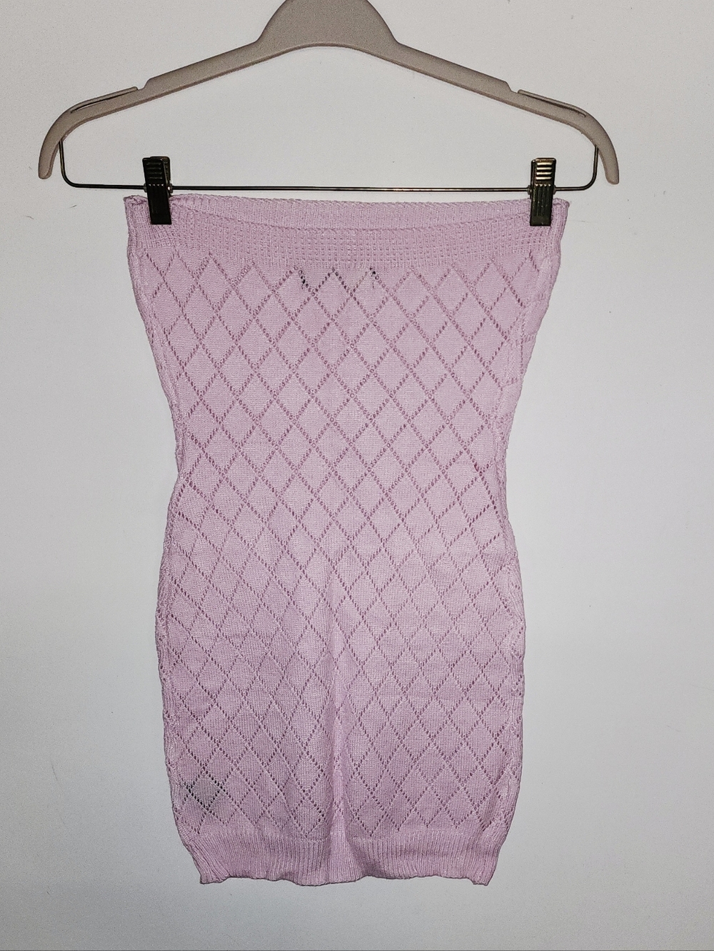 NIB- Finesse Celine Pink Pattern Knit Mini Dress Sz XS/S - Picture 5 of 7